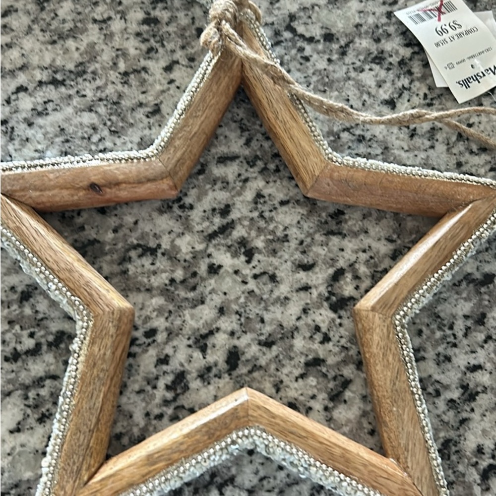 Snowflake and star christmas decor - Picture 3 of 4